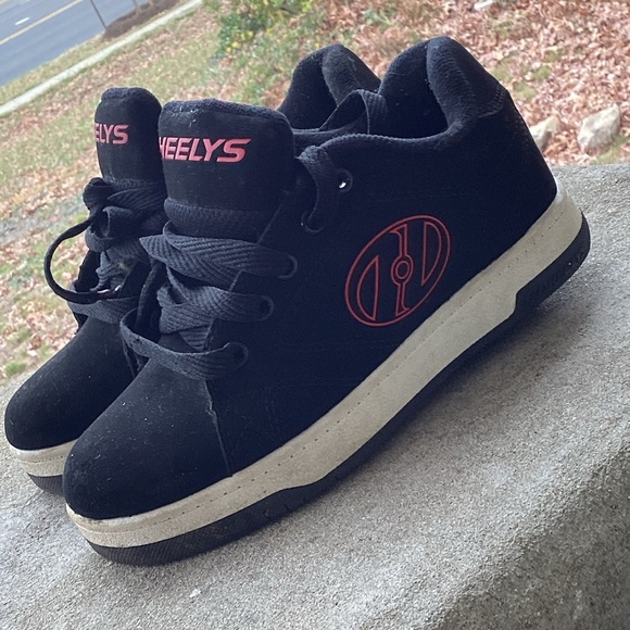 Heelys Voyager # HES10435 Walk Skate Shoe - Red / Black KIds Size 2 - Picture 4 of 6